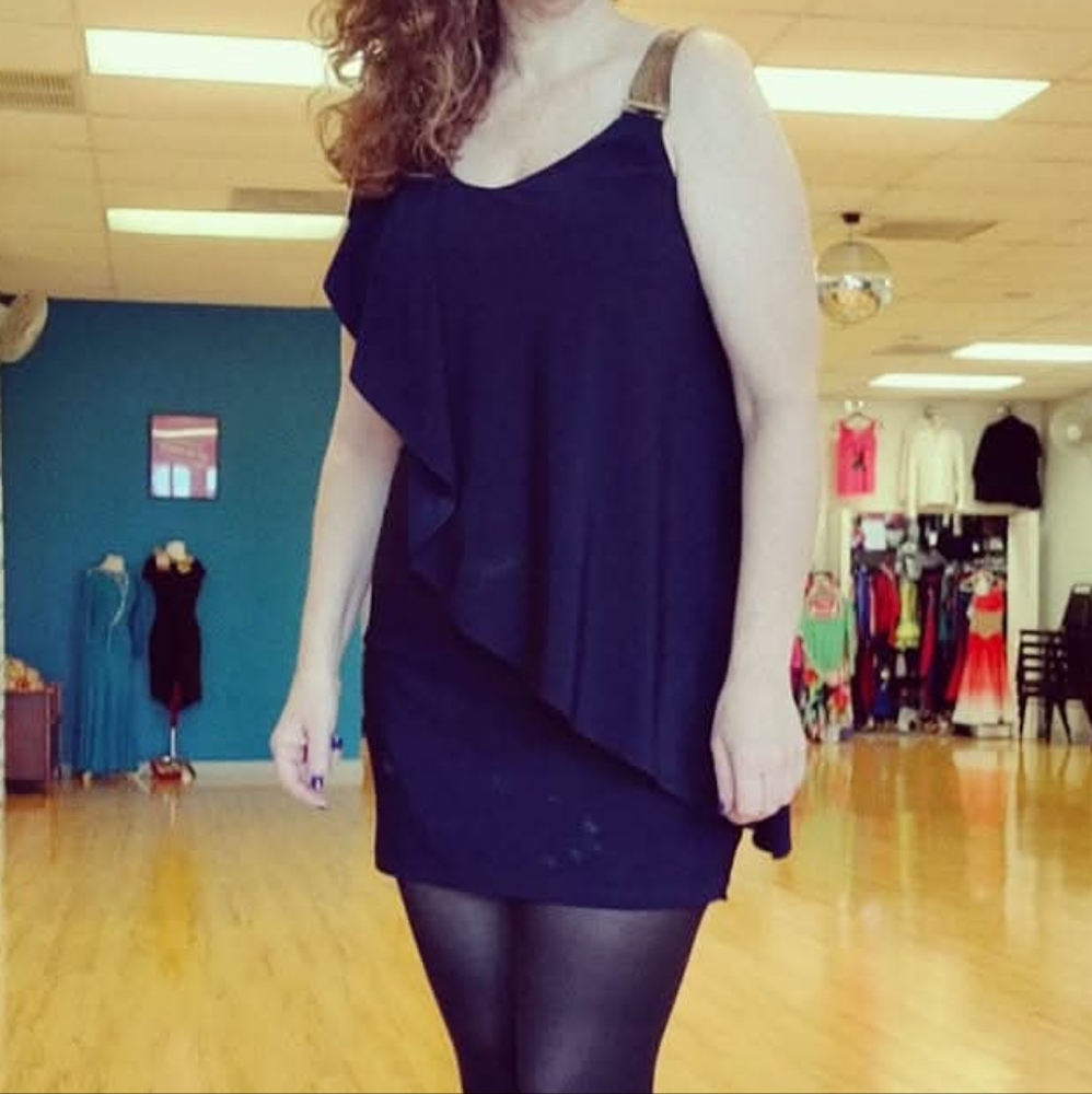 Elegant Navy Dress